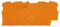 WAGO Bočnice 2002-1492 koncová bočnice a separátor 0,8 mm, oranžová